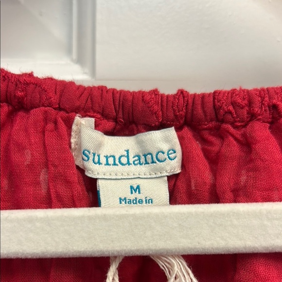 NWT Sundance Women’s Moray Cover-up Dress Red Eyelet Size M - Picture 3 of 7